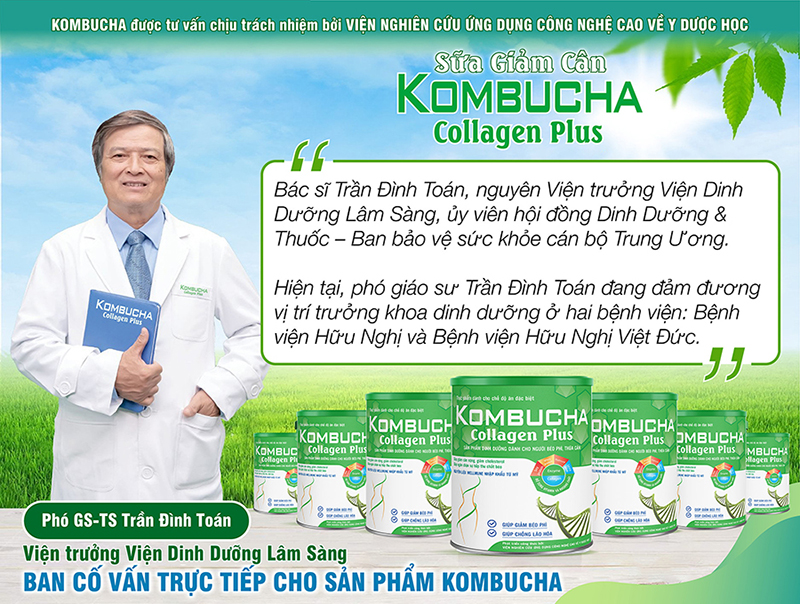 Cố vấn trực tiếp cho sản phẩm Kombucha Collagen Plus